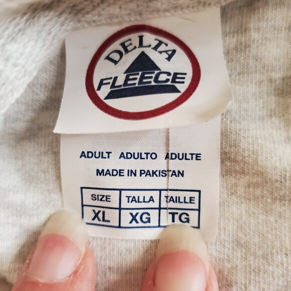 DELTA FLEECE for Citizen Maine SZ XL Men's Hello Sailor Graphic Sweatshirt Gray - Picture 5 of 8